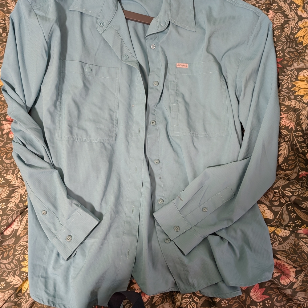 Columbia Turquoise Women’s Lightweight Shirt Jacket